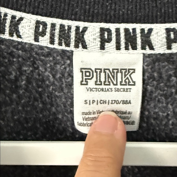 Victoria's Secret Pink and Charcoal Gray Knit Top - Picture 2 of 4